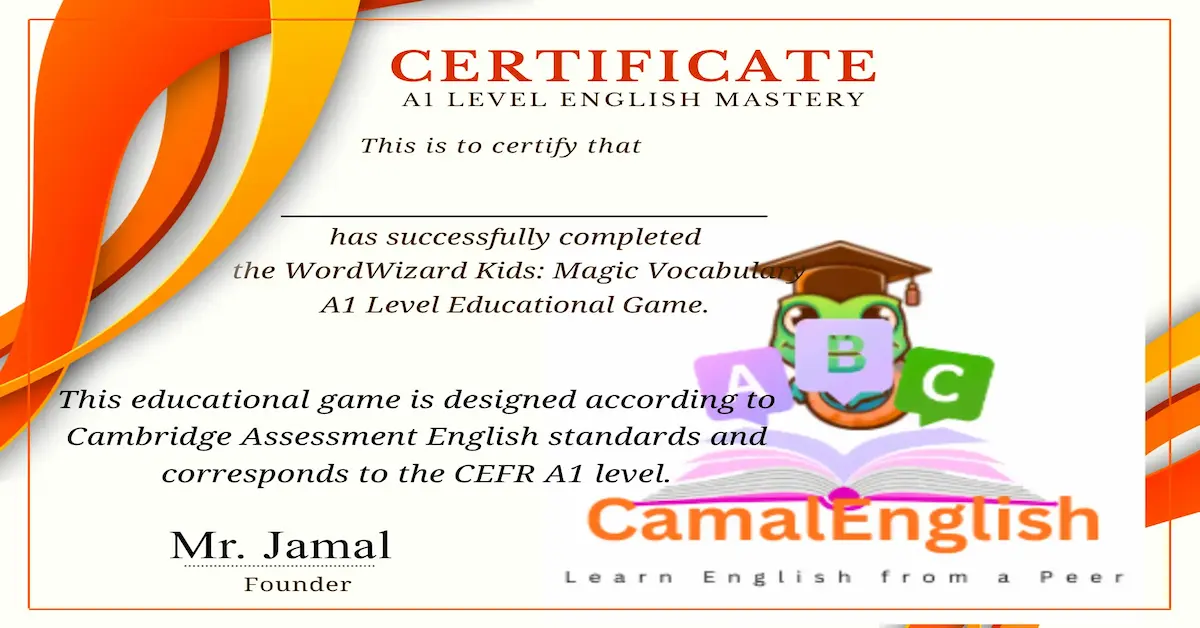 WordWizard Kids: Magic Vocabulary 📊 Level: A1