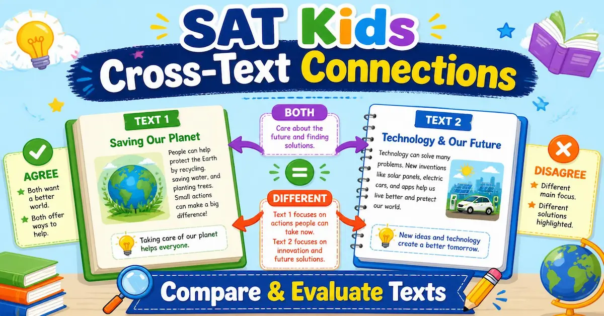 SAT Kids Cross-Text Connections: Free Interactive Reading Quiz