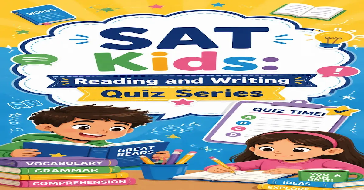 Interactive SAT Kids Reading and Writing quizzes on CamalEnglish